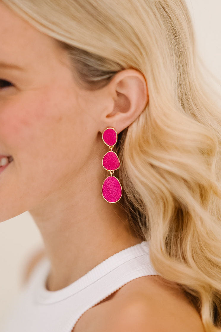 FUCHSIA GLOW EARRINGS earrings Judith March