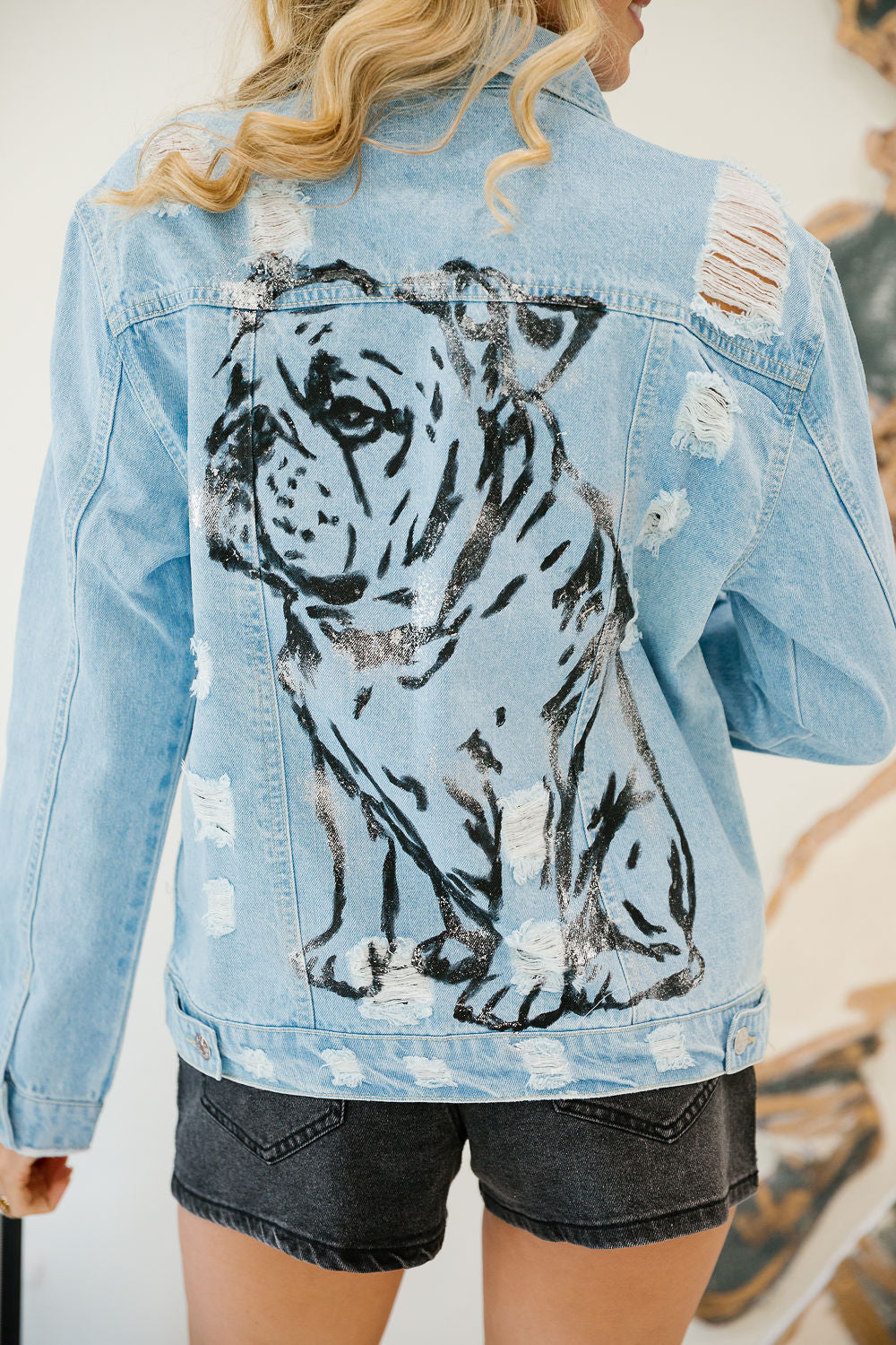 DOG DAYS HAND PAINTED DENIM JACKET