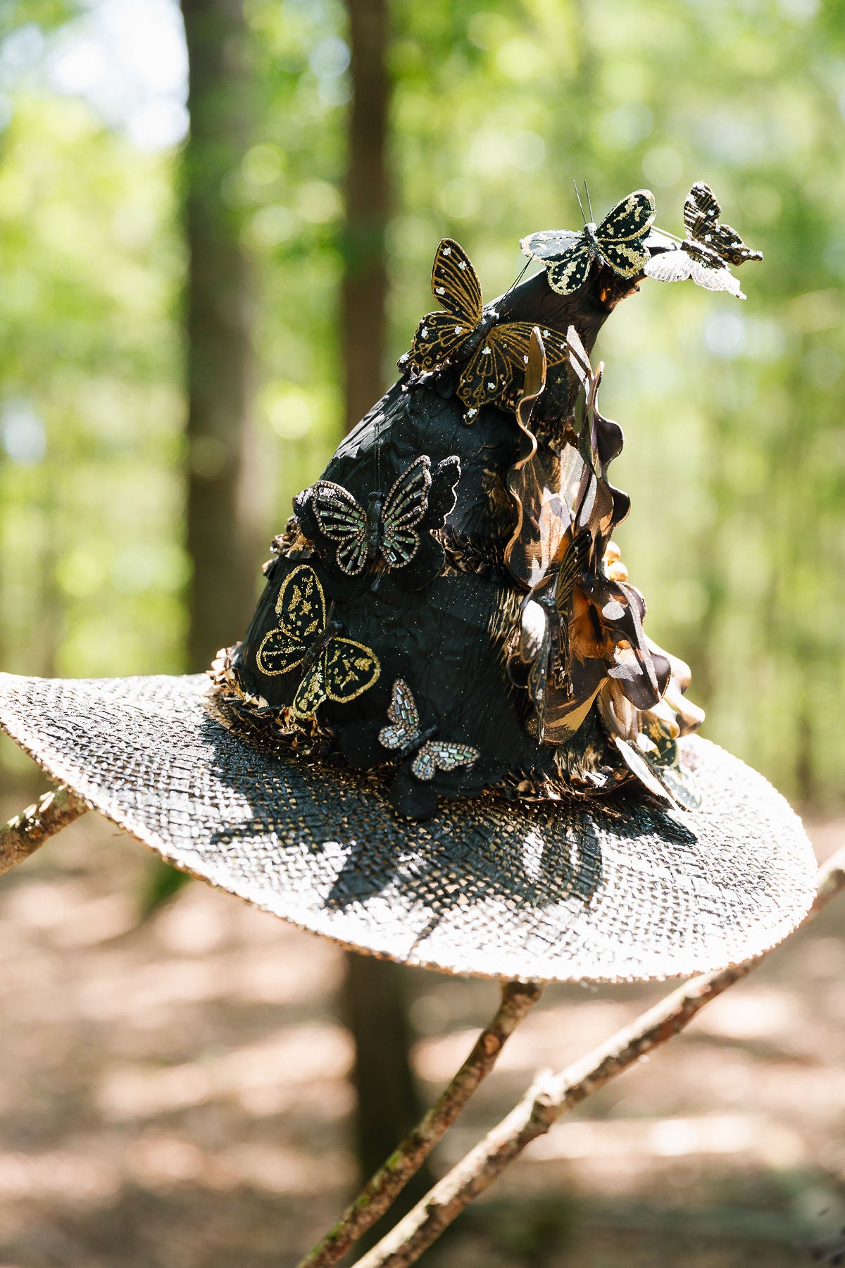 THE FLUTTER & FRIGHT WITCH HAT (ONE OF A KIND) WITCH HAT Judith March