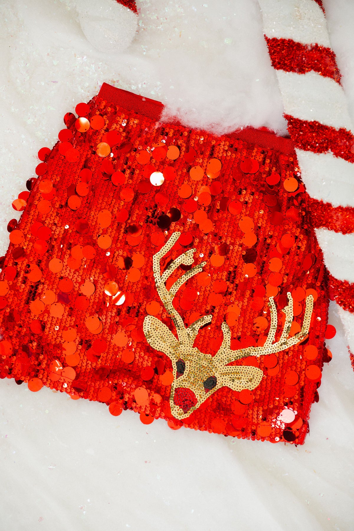 RUDOLPH RED SEQUIN SKIRT SKIRT Judith March