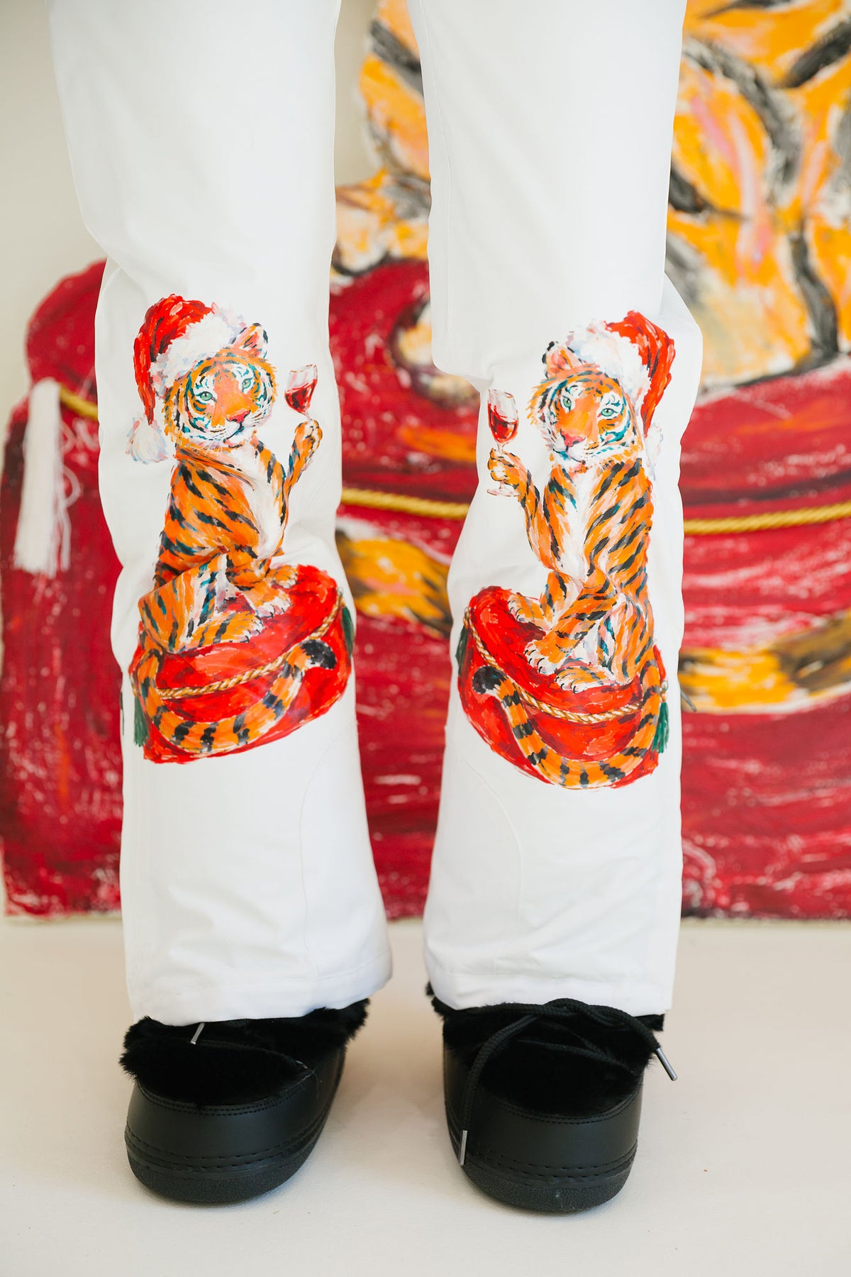 THE TIGER TOASTS WHITE BIBS BIBS Judith March