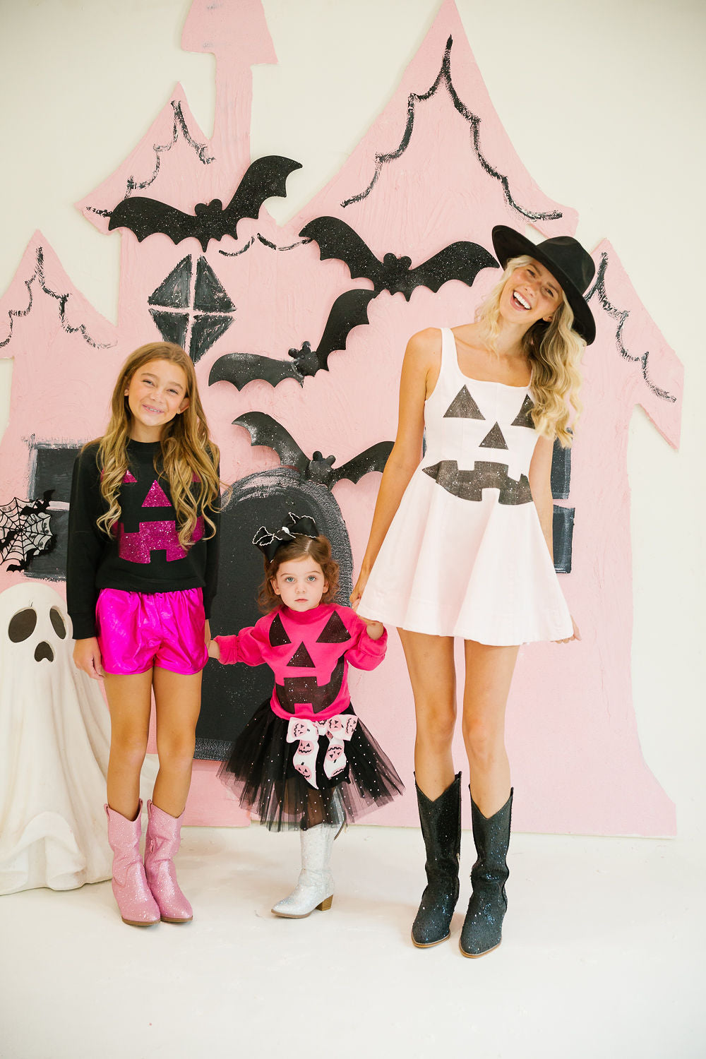 PUMPKIN FACE PINK DRESS