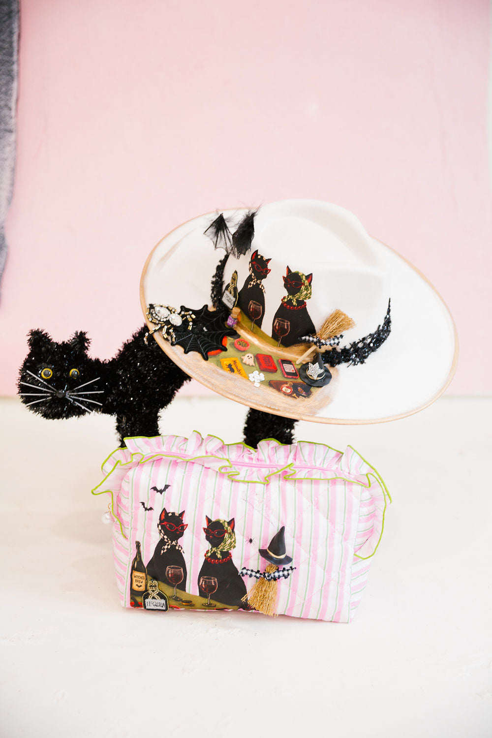 SPOOKY CAT SOCIAL CLUB RANCHER HAT