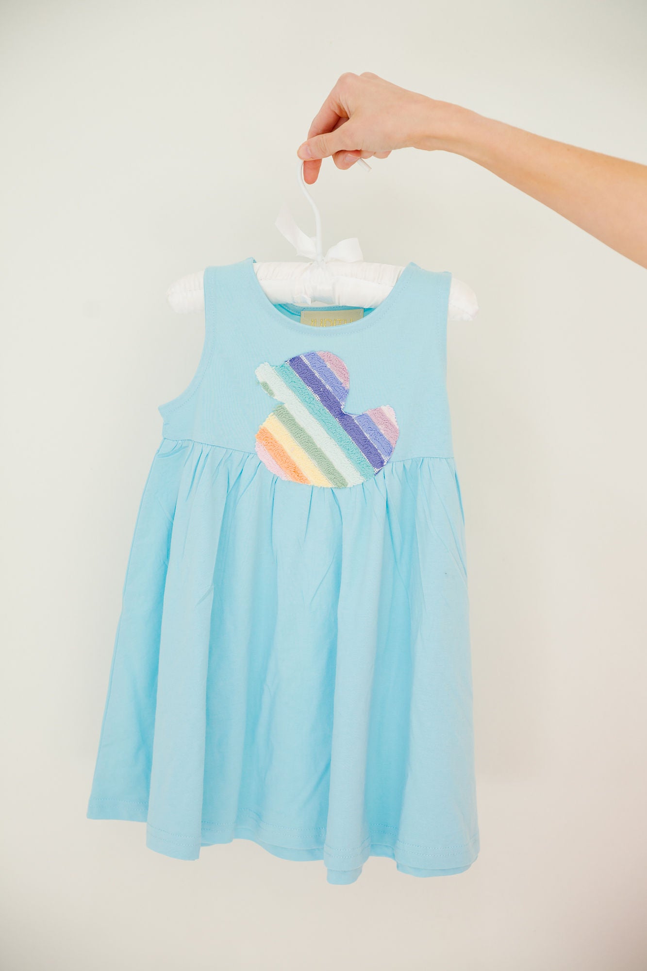 MINI KIDS TERRY DUCK BLUE DRESS PULLOVER Judith March