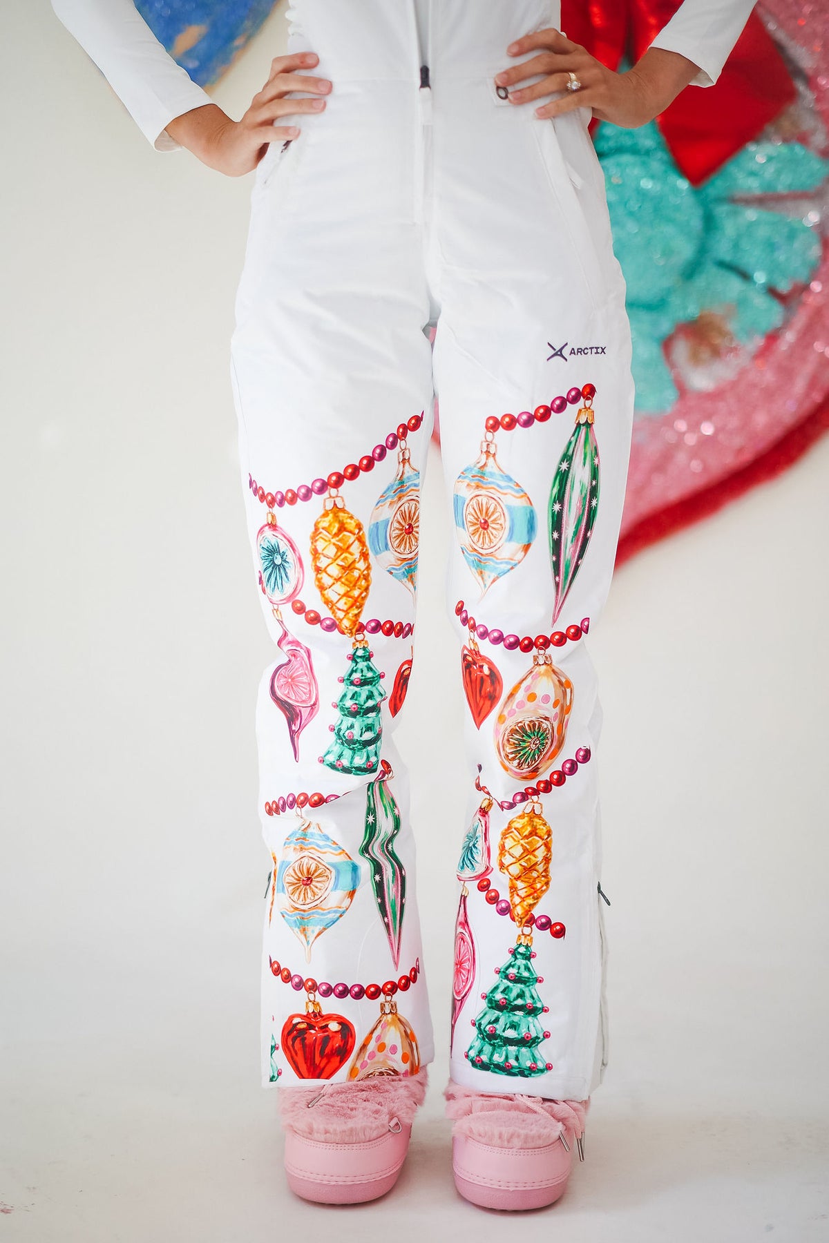 SKI LIFT CHIC WHITE BIBS BIBS Judith March