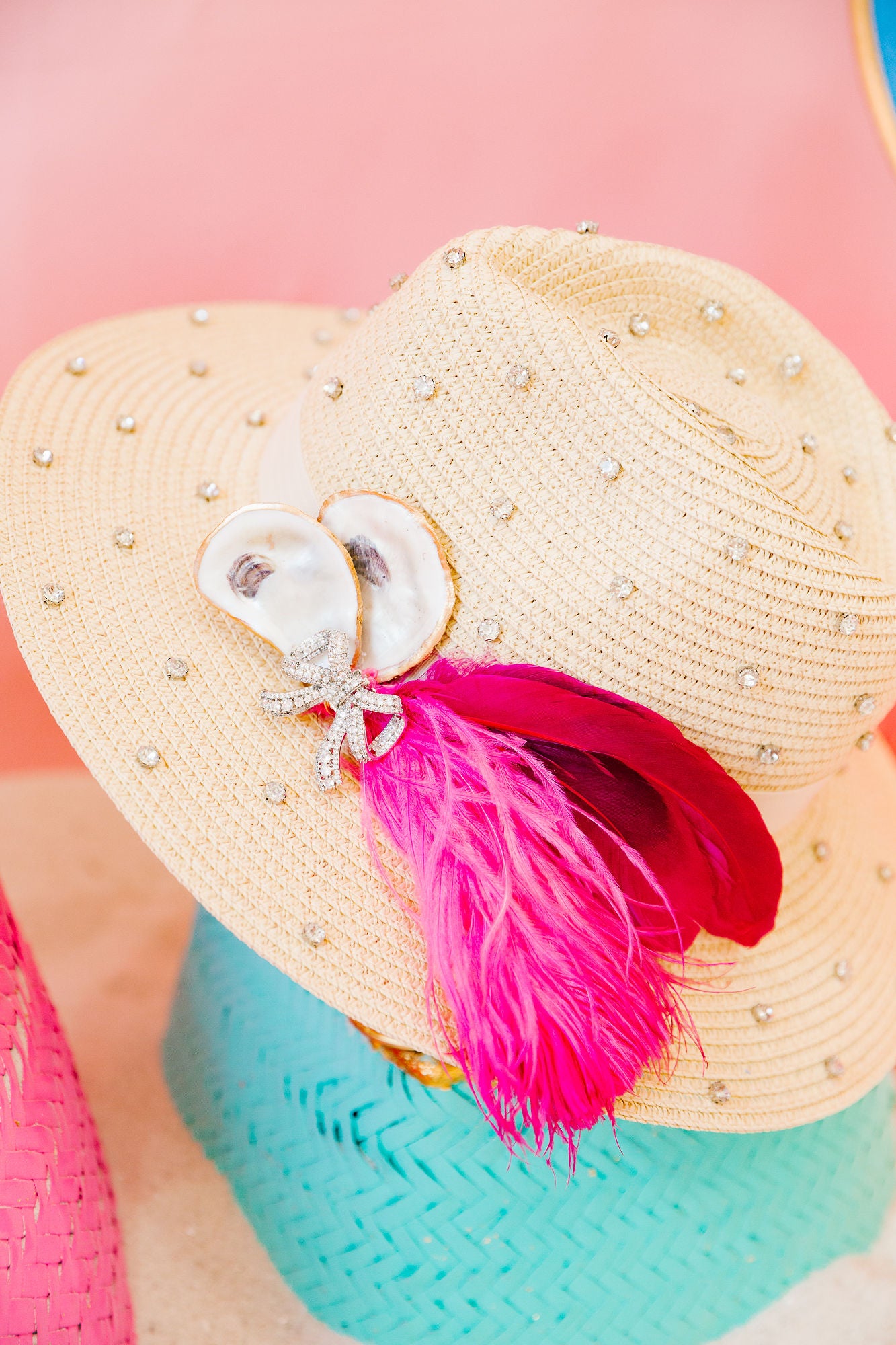 COASTAL BEJEWELED SUN HAT RANCHER HAT Judith March