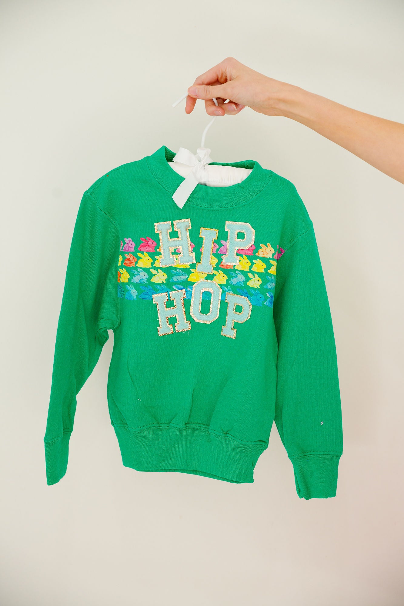 MINI KIDS HIP HOP GREEN PULLOVER PULLOVER Judith March