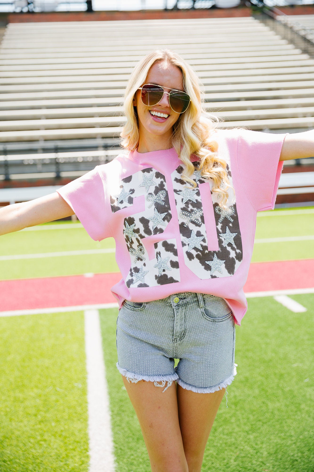 CUSTOM COW PRINT NUMBER PULLOVER PULLOVER Judith March