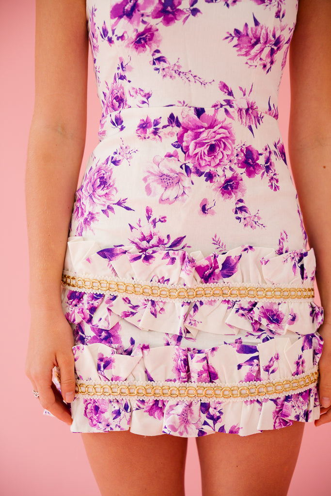 PURPLE ROSES DRESS DRESS Judith March   