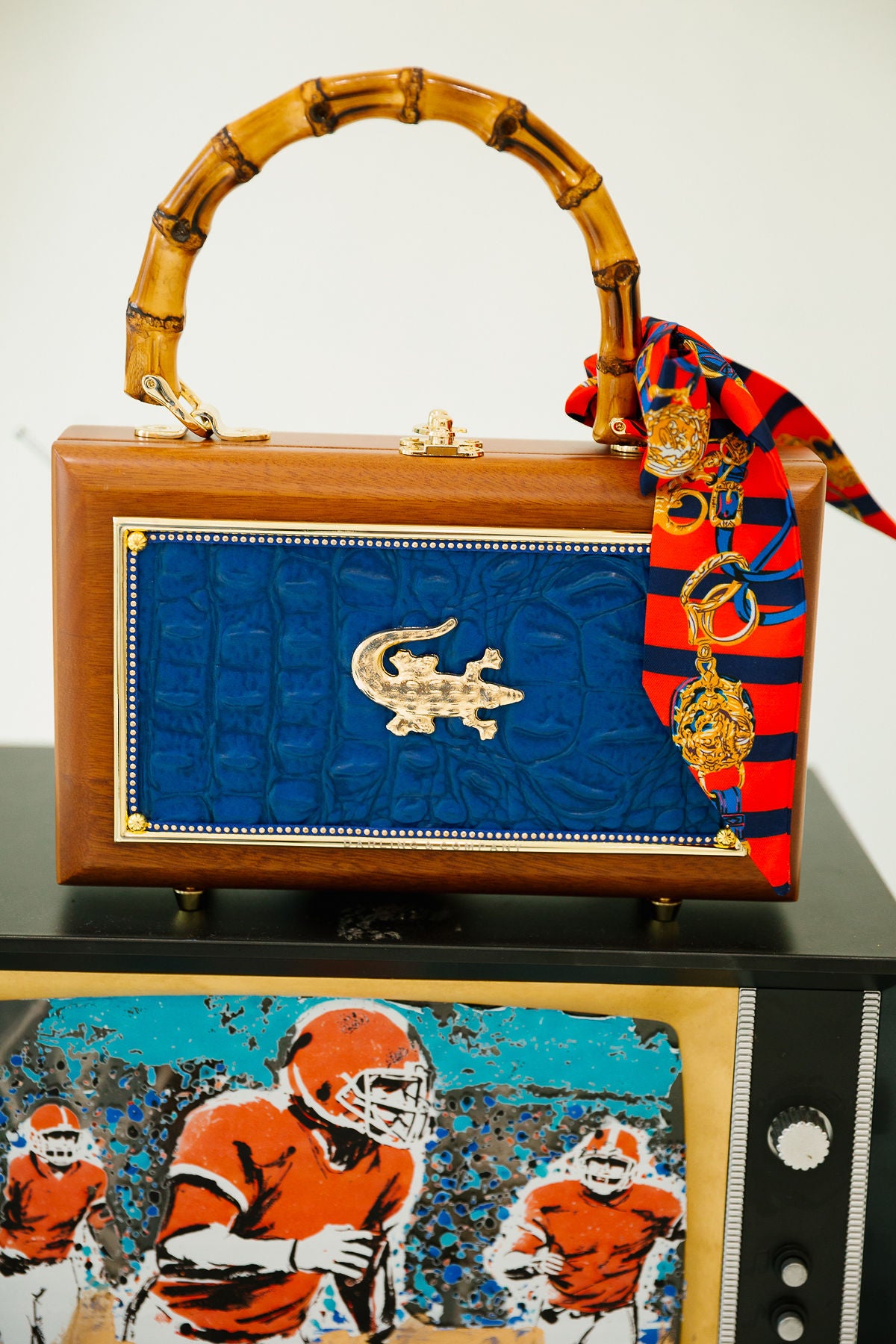 WHAT A CROC PURSE - BY DARLING AND COMPANY PURSE Judith March BLUE