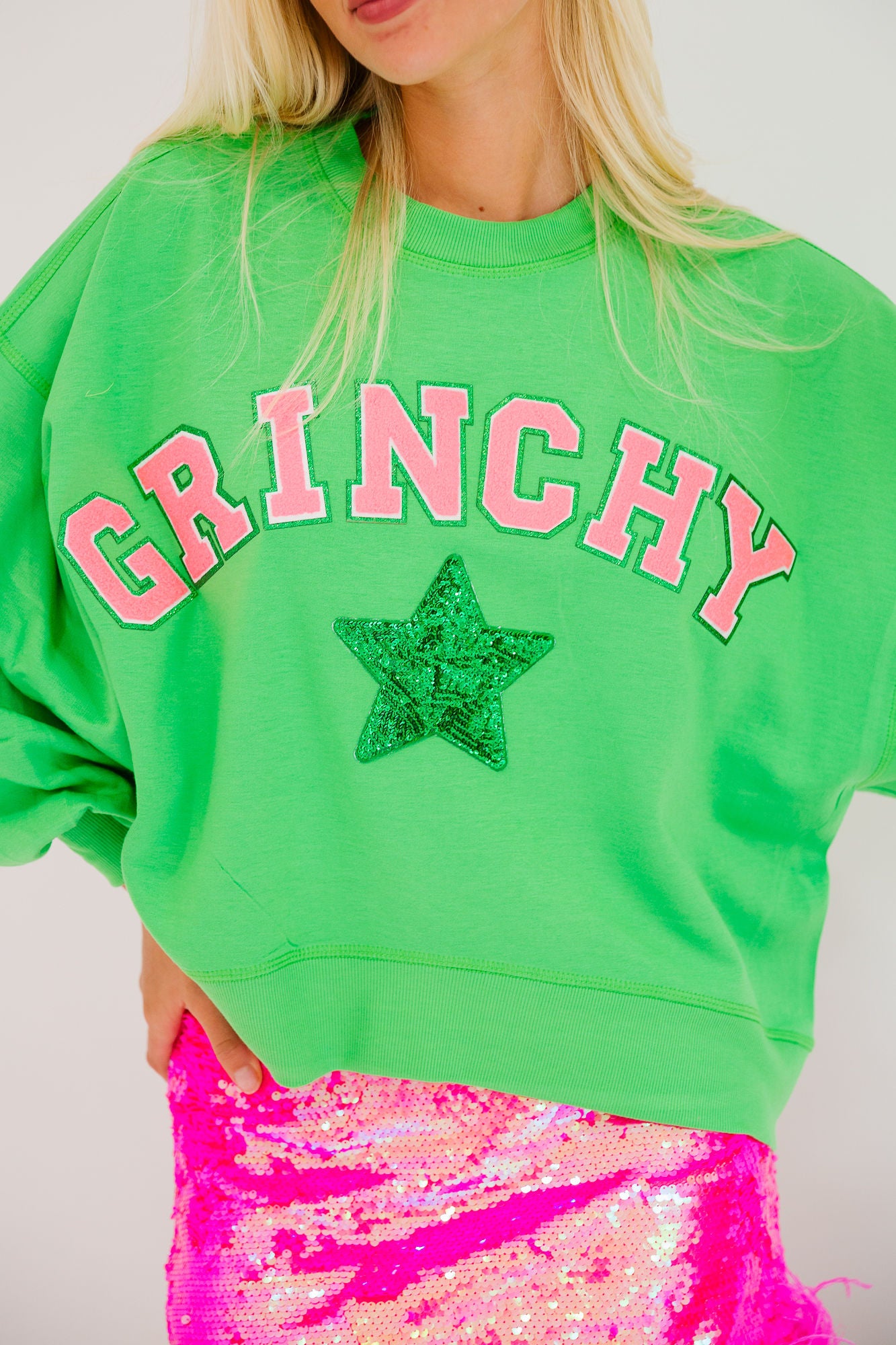 Grinchy Patch Pullover Grinchy Patch Pullover