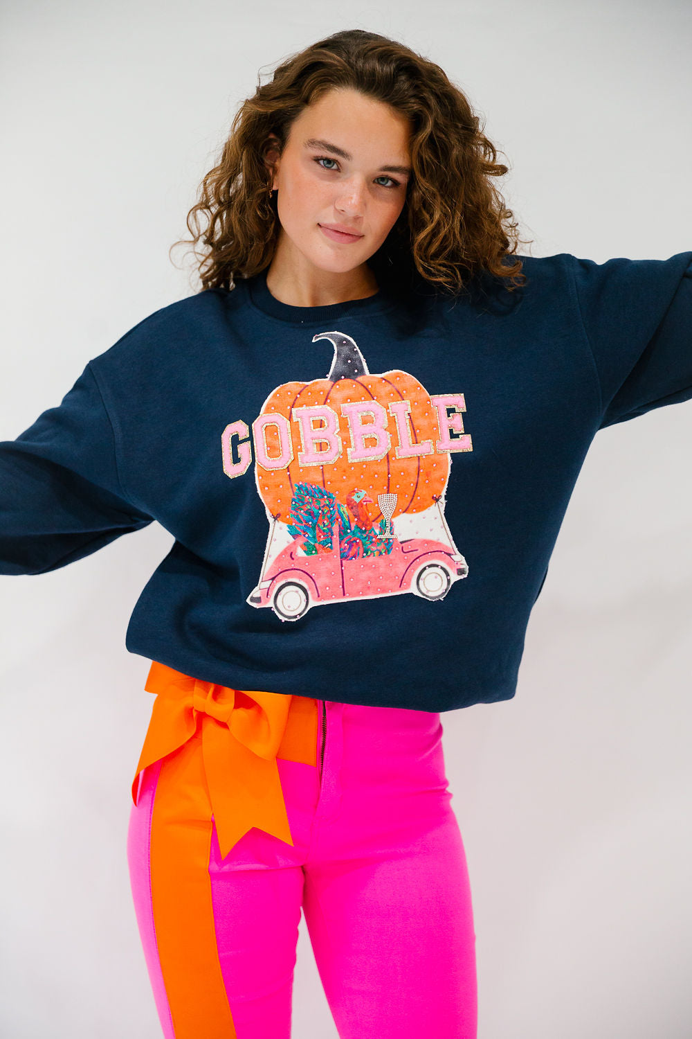 GOBBLE HOLIDAY VAN PULLOVER PULLOVER Judith March