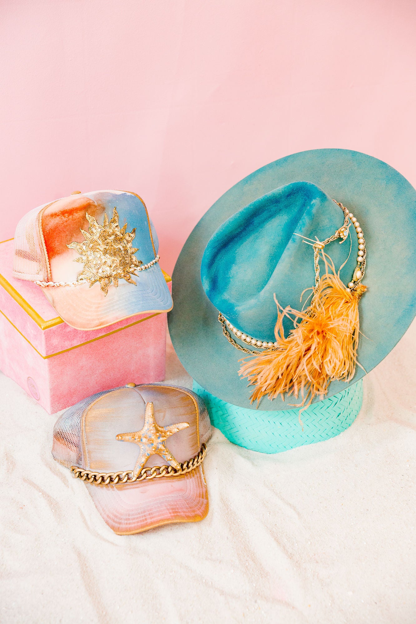 PARADISE BLUES ONE OF A KIND RANCHER HAT RANCHER HAT Judith March