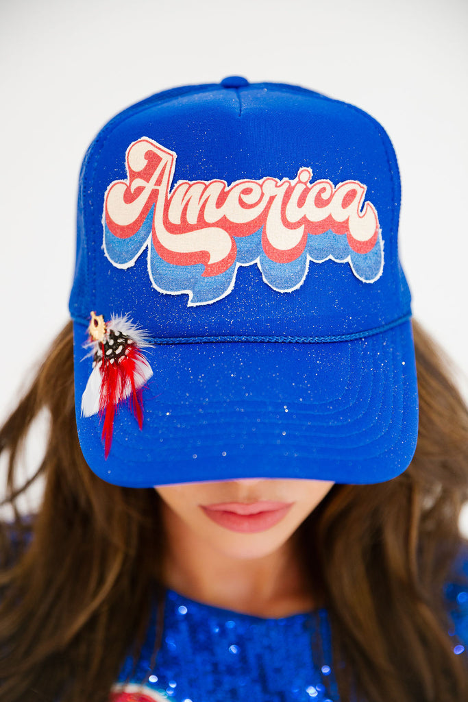 AMERICA ROYAL TRUCKER HAT TRUCKER HAT Judith March