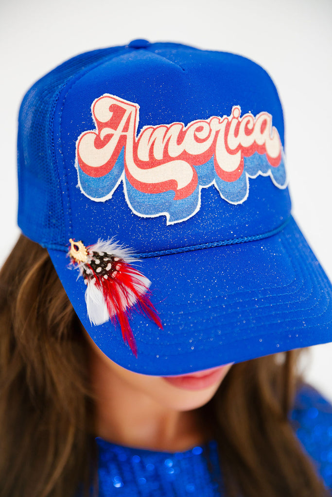 AMERICA ROYAL TRUCKER HAT TRUCKER HAT Judith March