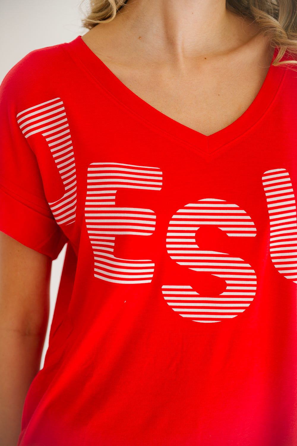 JESUS RED T-SHIRT DRESS DRESS Judith March