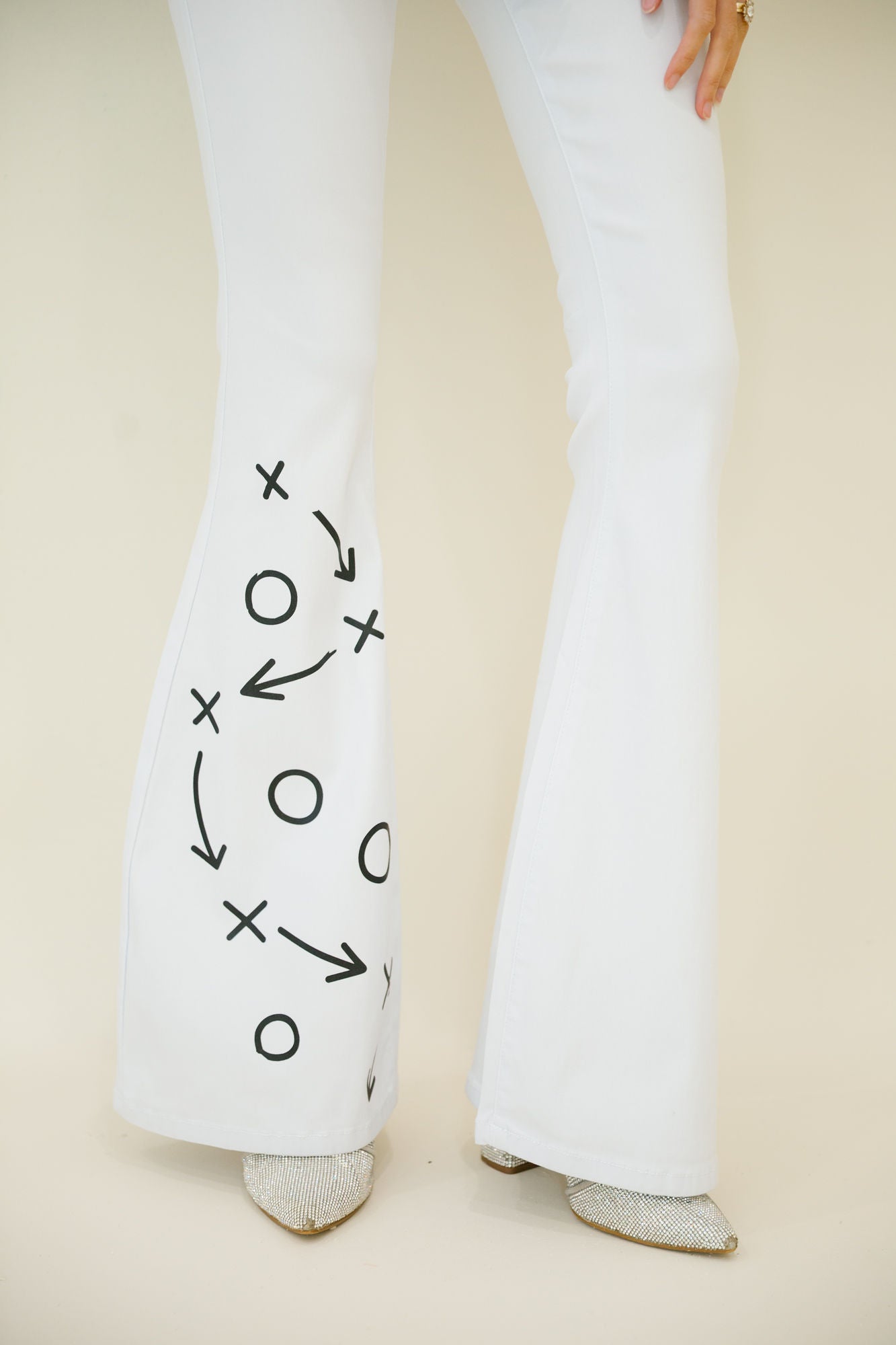READY FOR KICKOFF WHITE FLARES FLARES Judith March