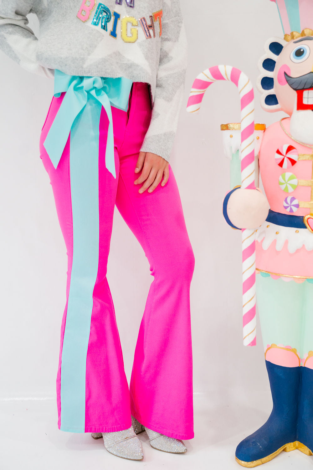 TIS THE SEASON PINK FLARES FLARES Judith March