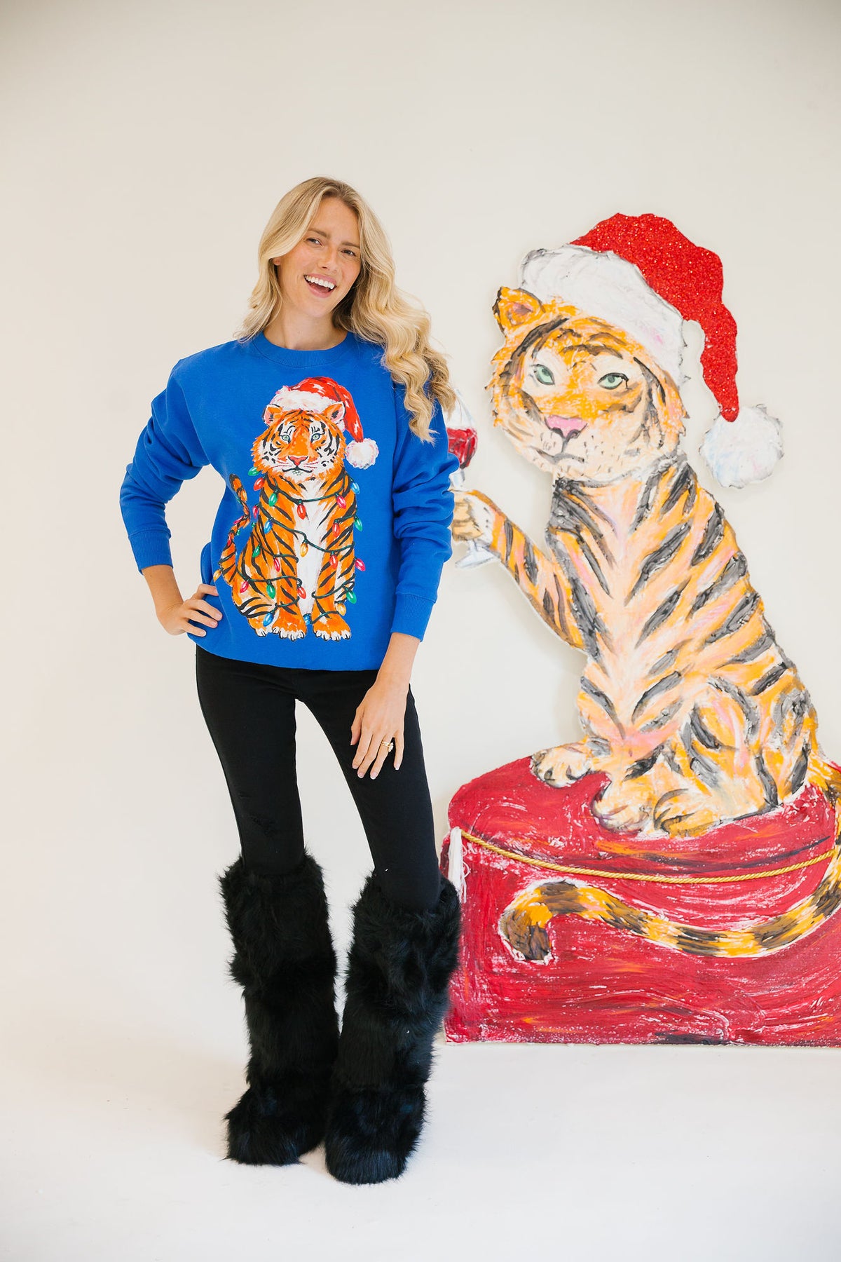 TANGLED TIGER ROYAL BLUE PULLOVER PULLOVER Judith March