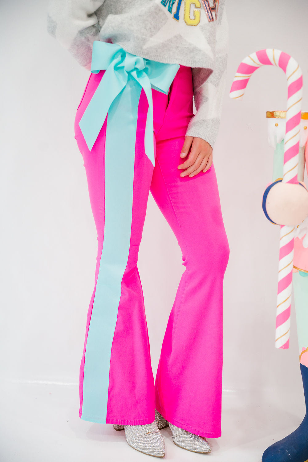 TIS THE SEASON PINK FLARES FLARES Judith March