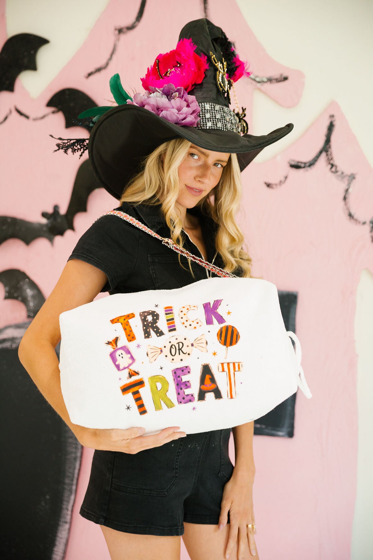 TRICK OR TREAT WHITE TERRY BAG TERRY BAG Judith March