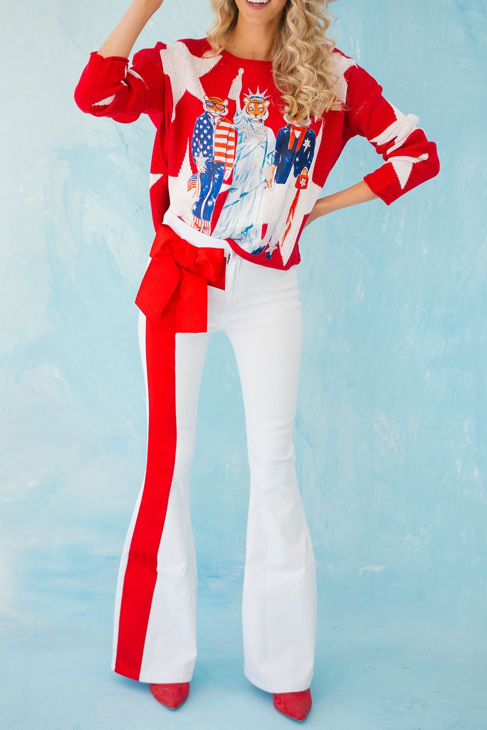 ALL AMERICAN WHITE FLARES FLARES Judith March