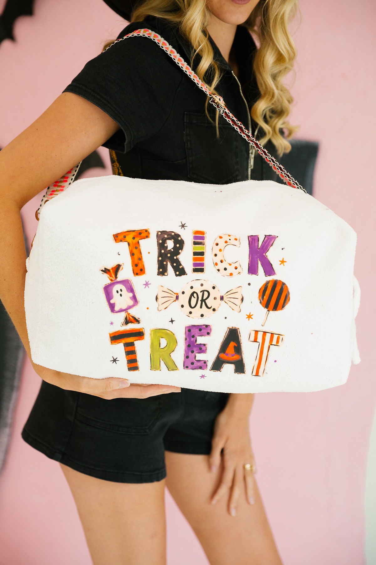 TRICK OR TREAT WHITE TERRY BAG TERRY BAG Judith March