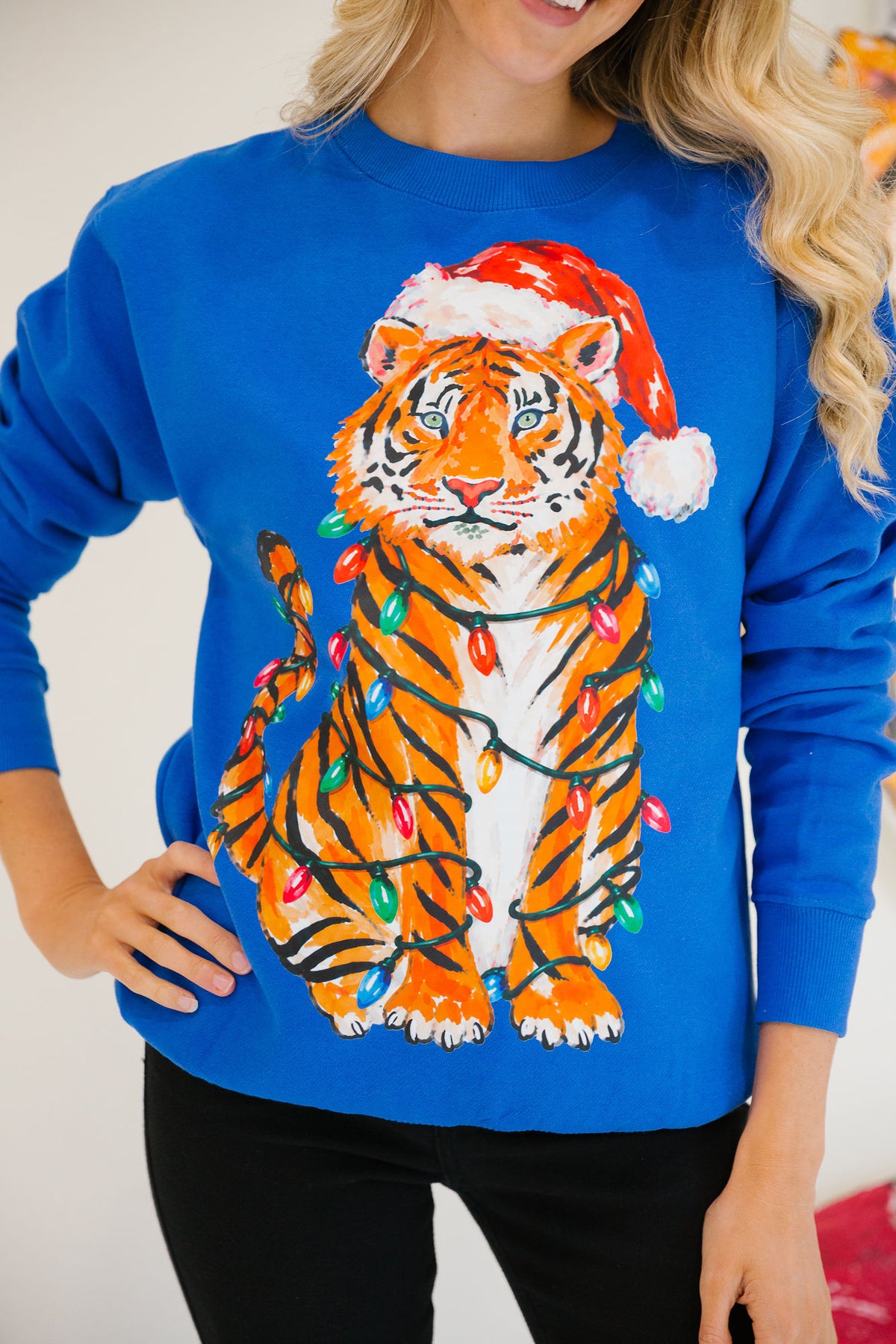 TANGLED TIGER ROYAL BLUE PULLOVER PULLOVER Judith March
