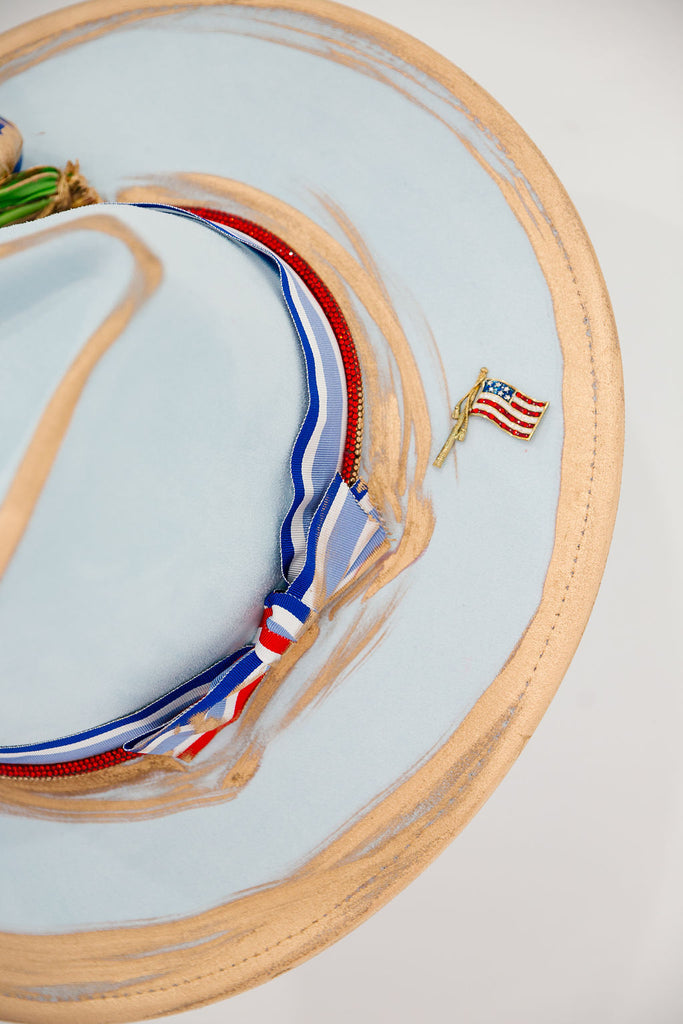 PATRIOTIC BLUE RANCHER HAT RANCHER HAT Judith March