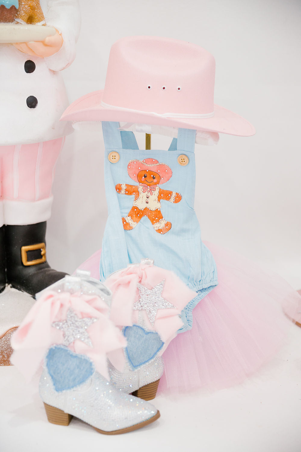 MINI KIDS COWGIRL GINGERBREAD ONESIE ONESIE Judith March