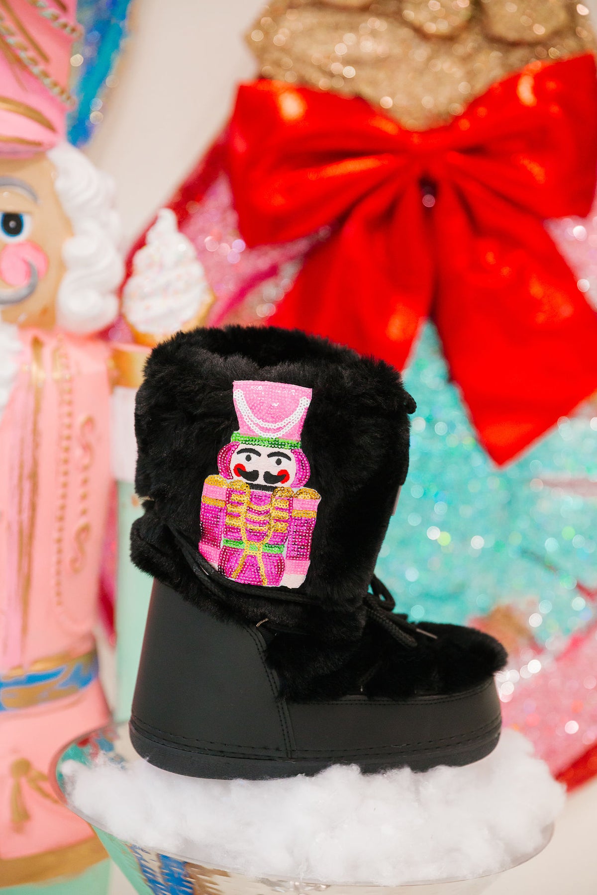 PINK SEQUIN NUTCRACKER SNOW BOOTS SNOW BOOTS Judith March 4-5 BLACK