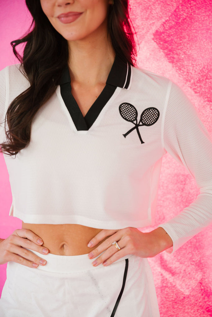 QUEEN OF THE COURT ATHLETIC TOP