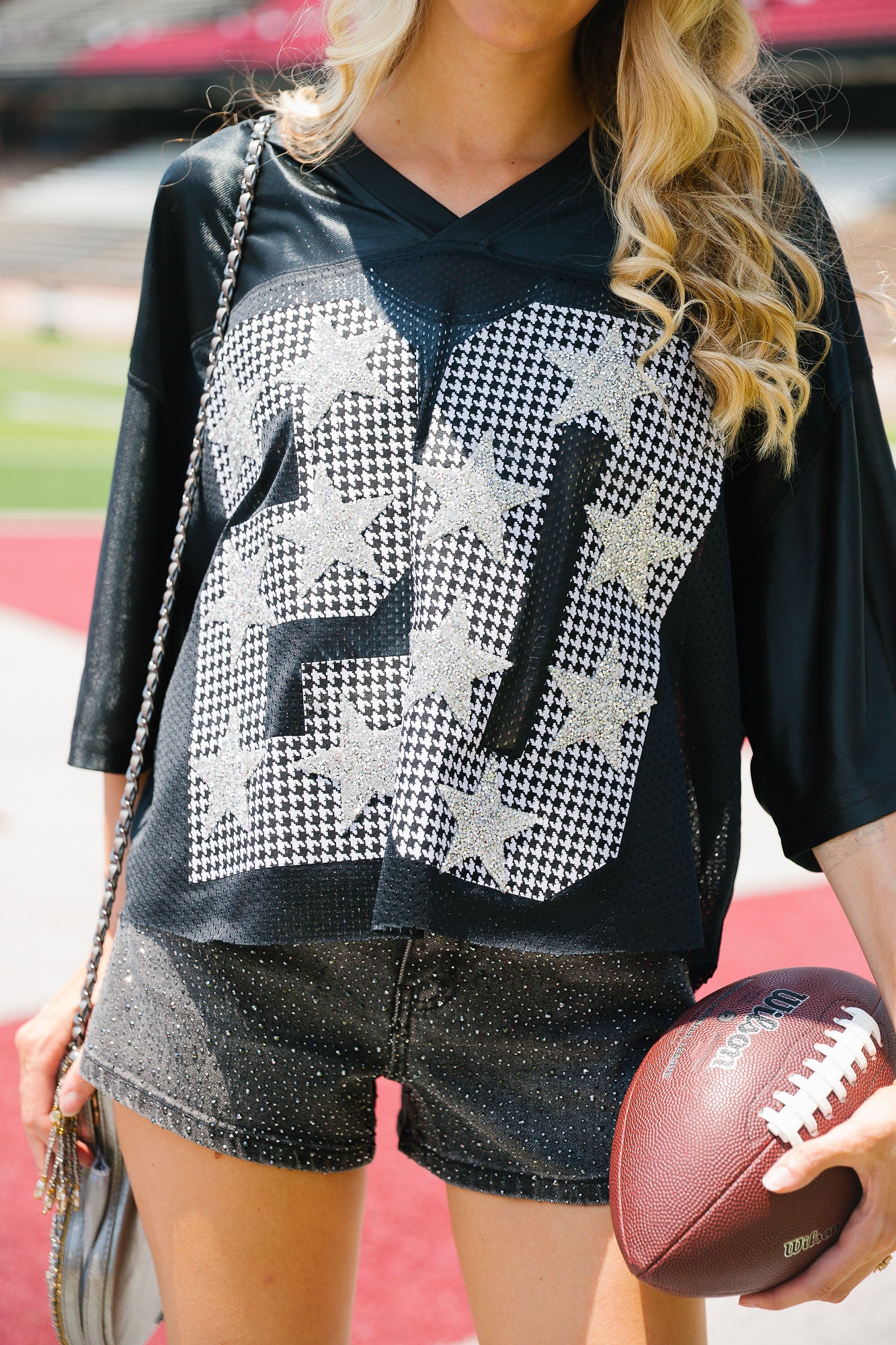 CUSTOM HOUNDSTOOTH NUMBER JERSEY jersey Judith March