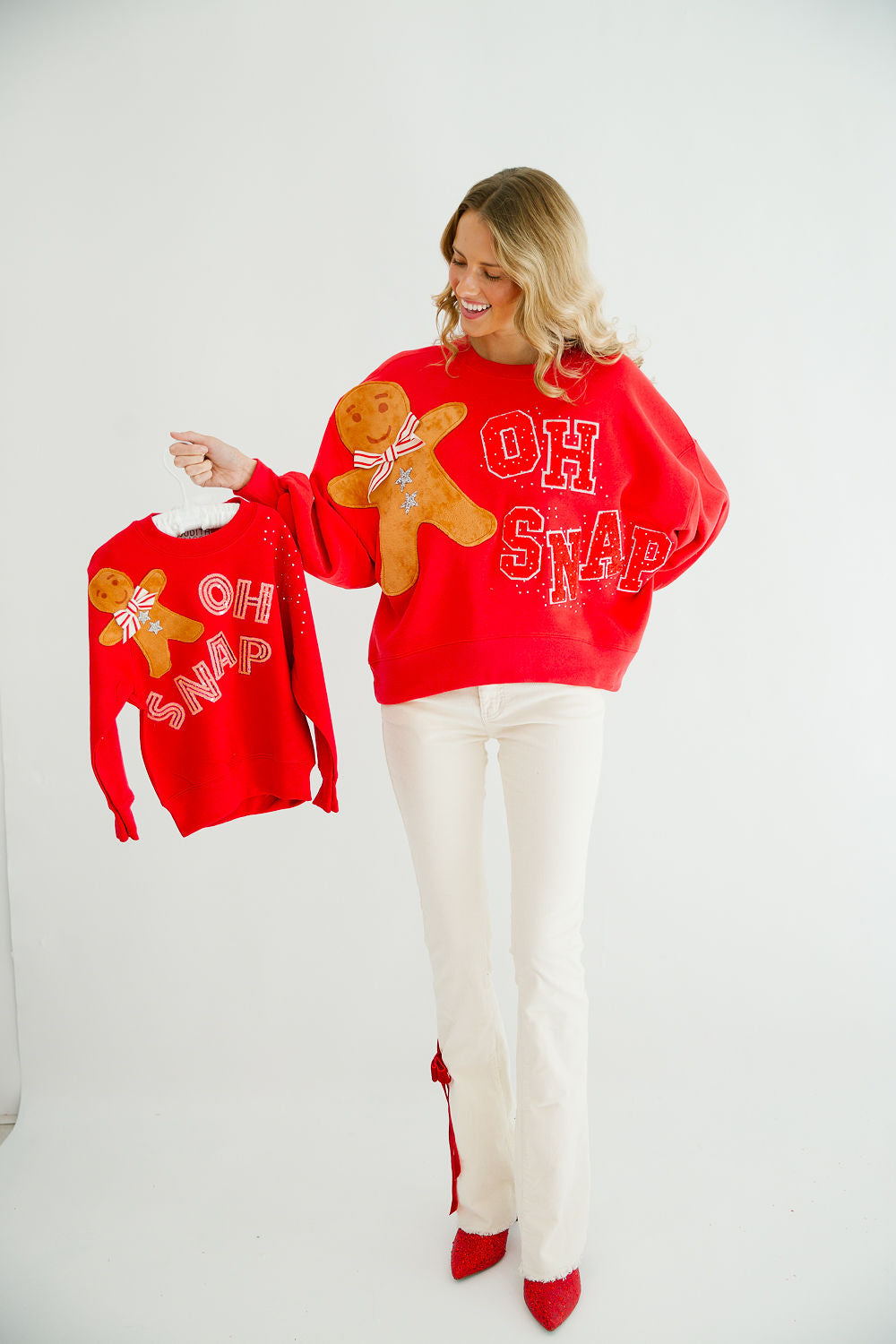 OH SNAP RED PULLOVER PULLOVER Judith March   