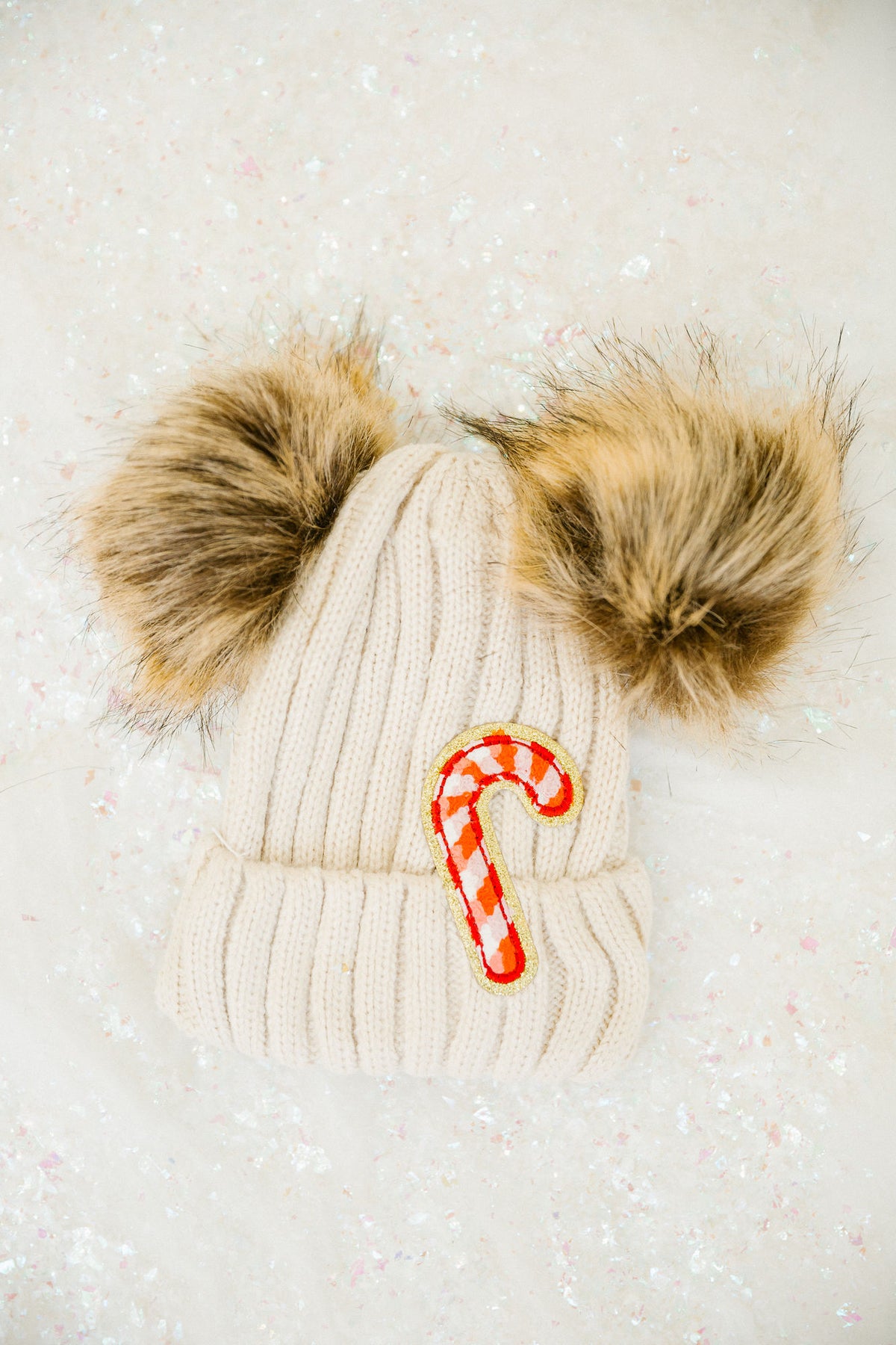 CANDY CANE MOMMY & ME BEANIES BEANIE Judith March MINI KIDS (CREAM)