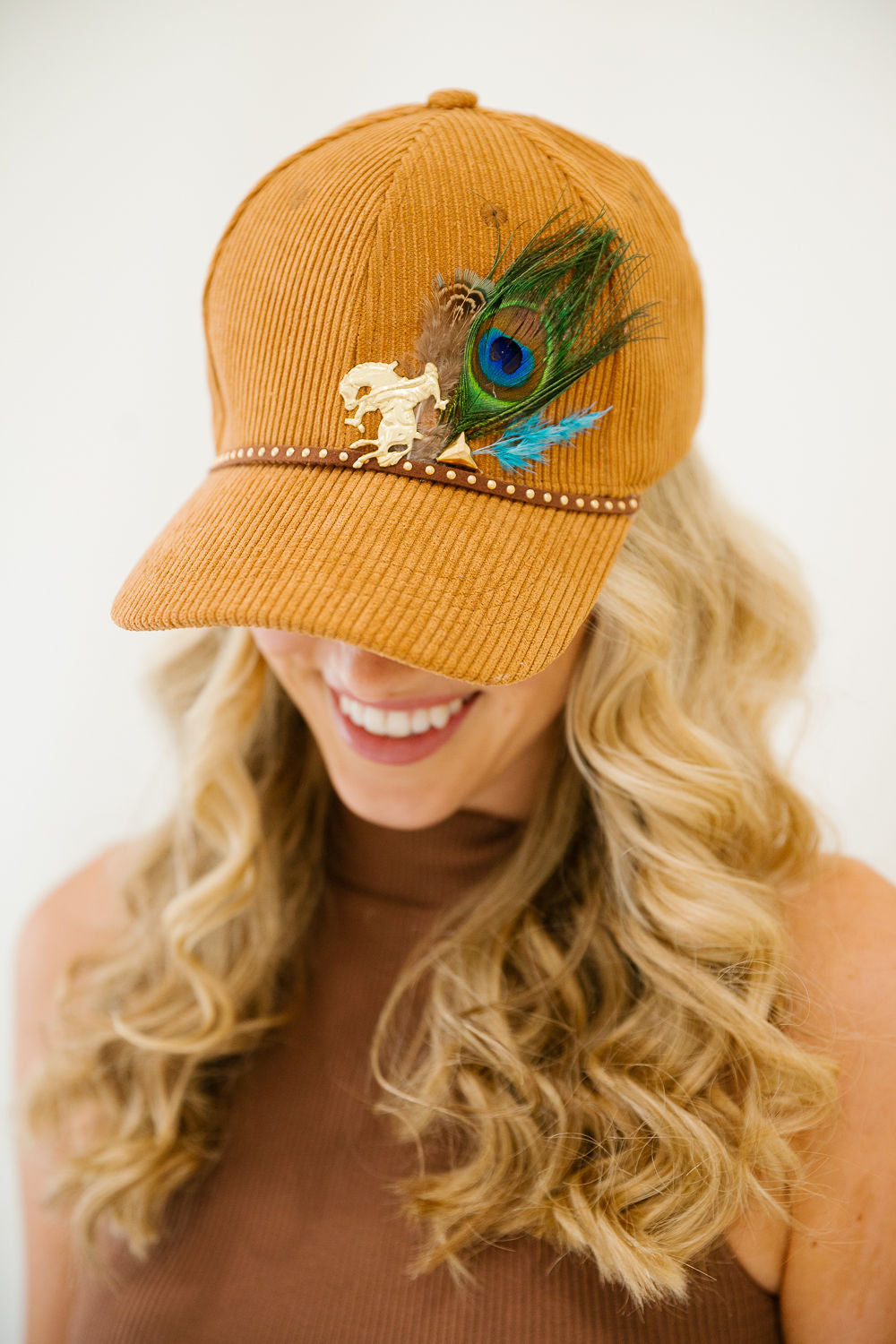 THE WILD WEST CORDUROY TRUCKER HAT