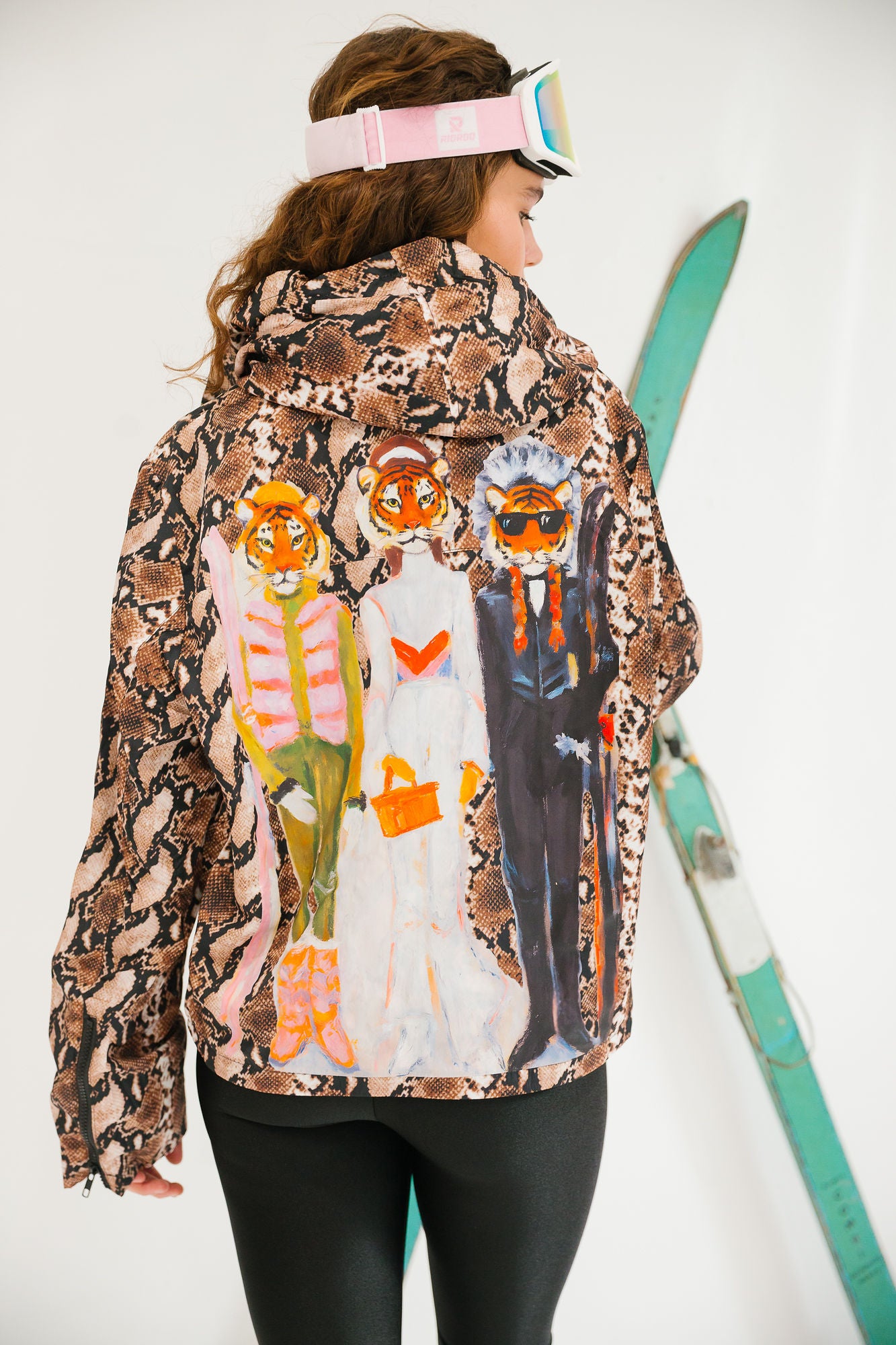 STRIPES & SLOPES SNAKESKIN WINDBREAKER JACKET Judith March