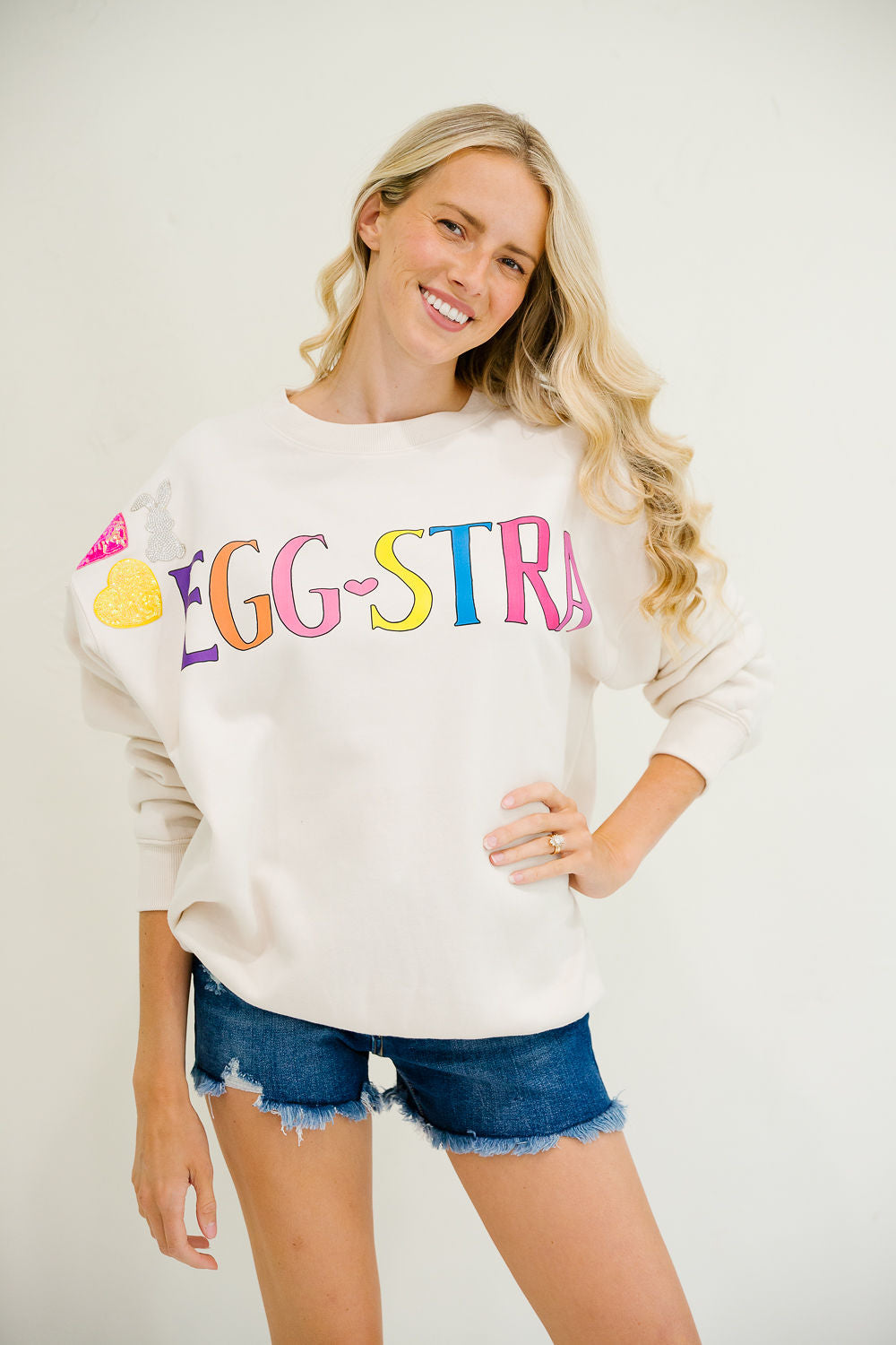 *EGGSTRA CREAM PULLOVER - MEDIUM PULLOVER Judith March