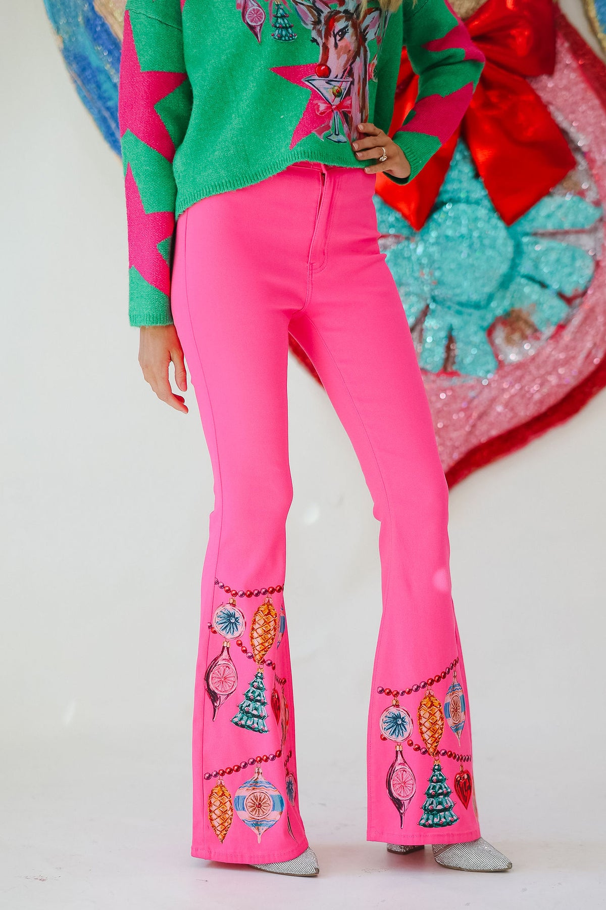 MERRY & BRIGHT PINK FLARES FLARES Judith March