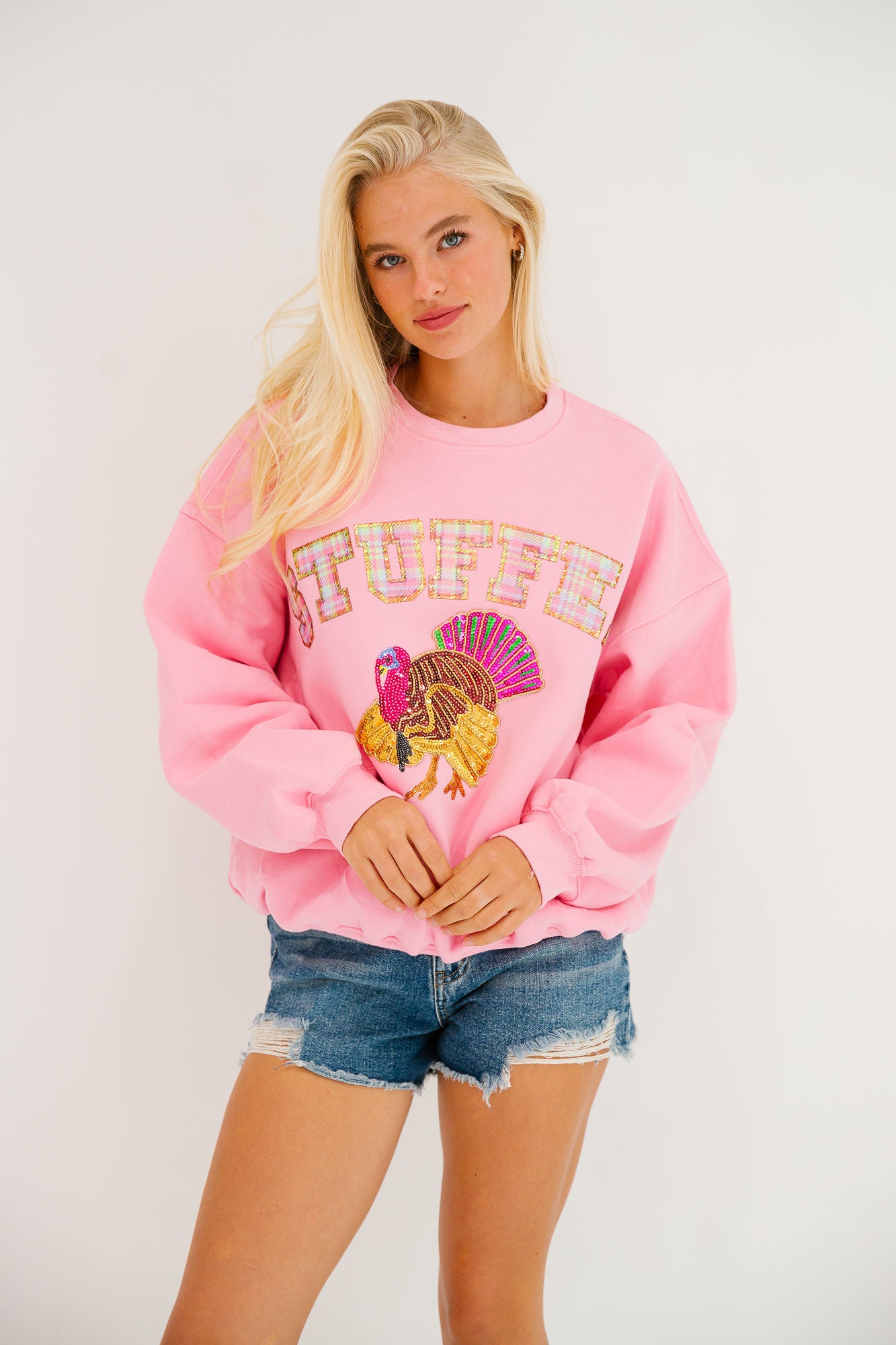 STUFFED PINK PULLOVER PULLOVER Judith March