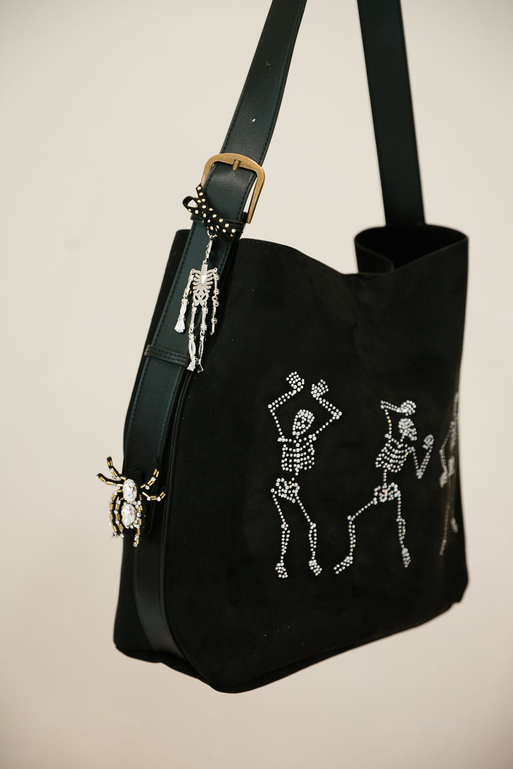 DANCING SKELETON BLACK BAG Clutch Judith March