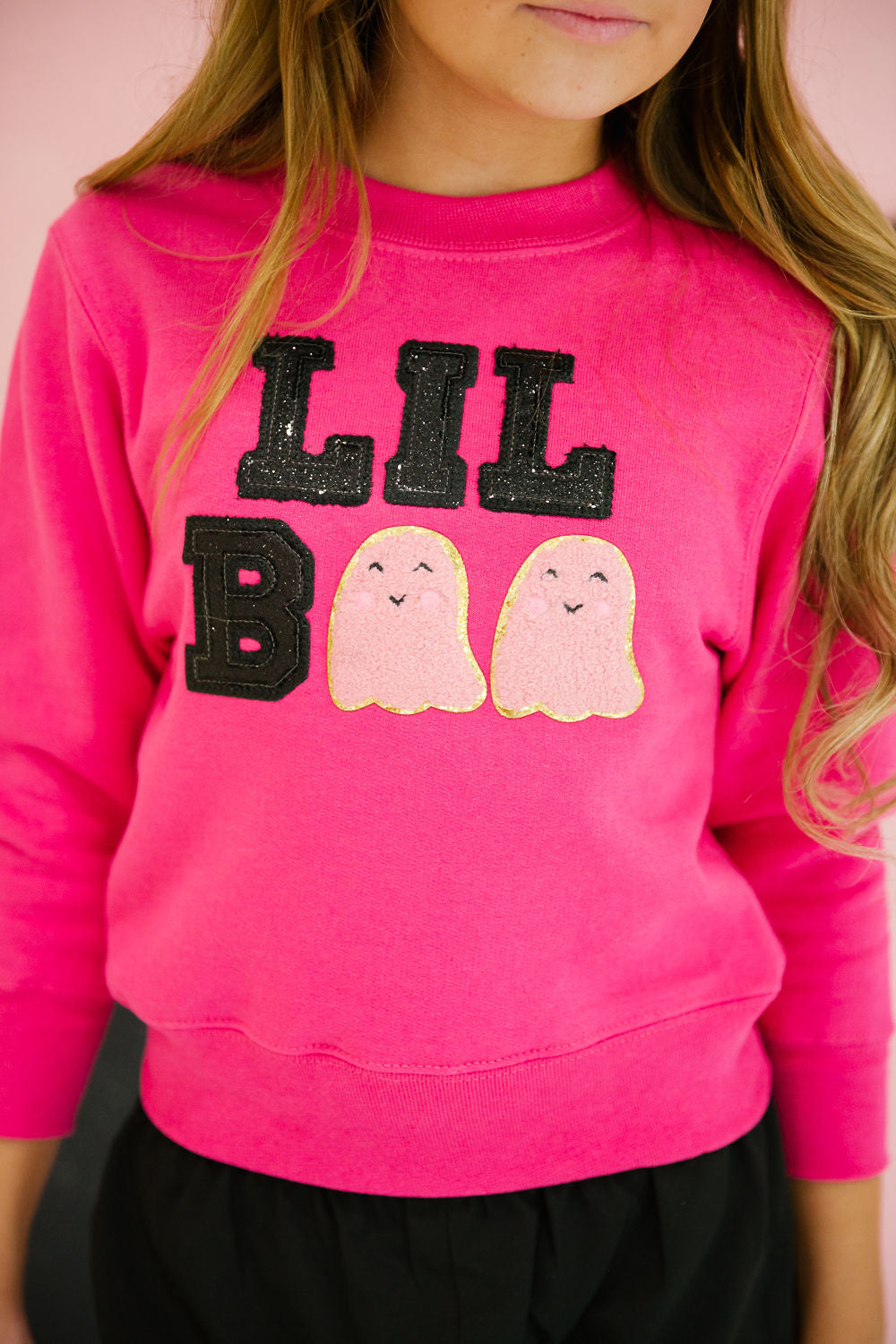 MINI KIDS LIL BOO PINK PULLOVER PULLOVER Judith March