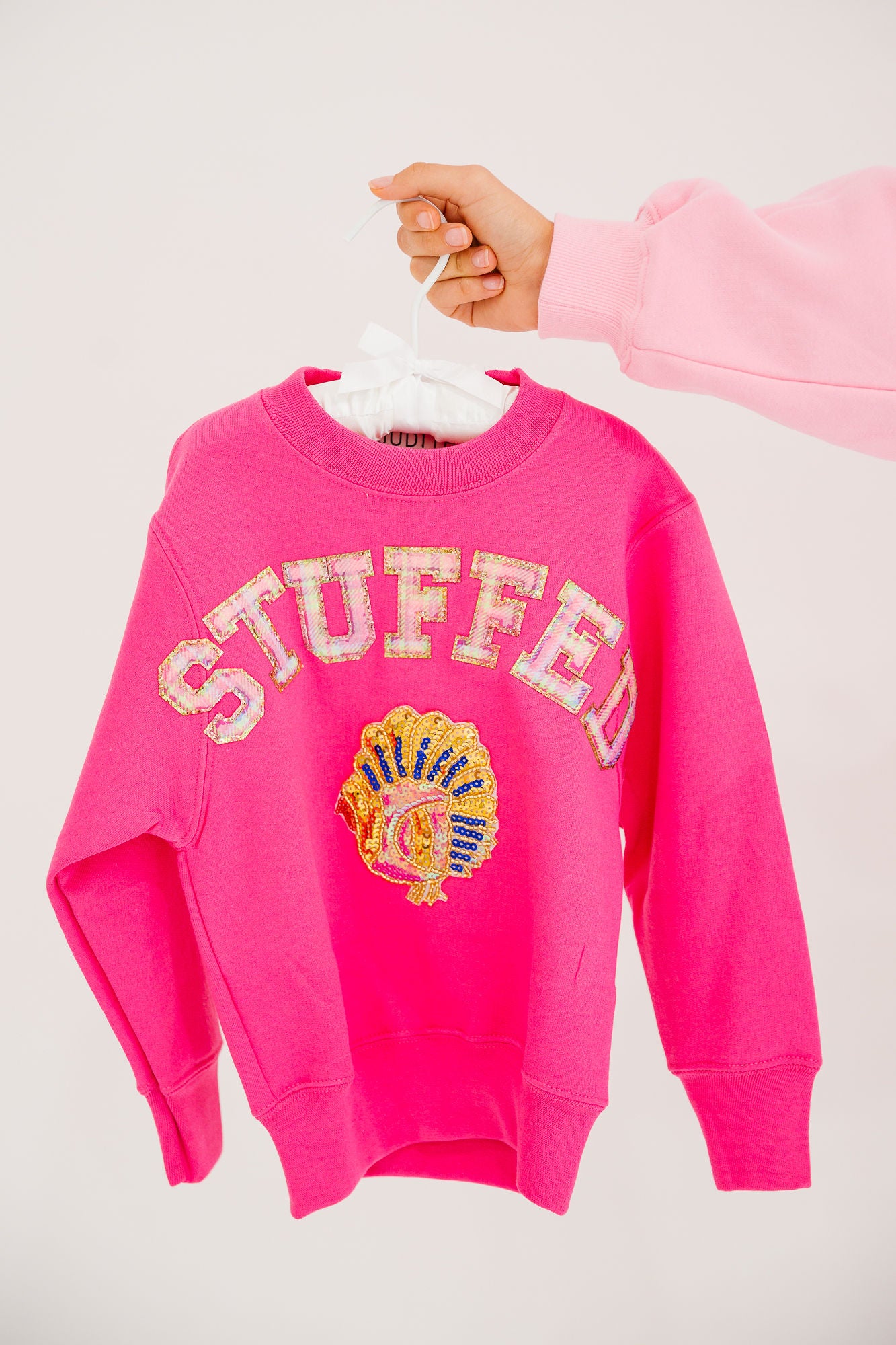 MINI KIDS STUFFED PINK PULLOVER PULLOVER Judith March