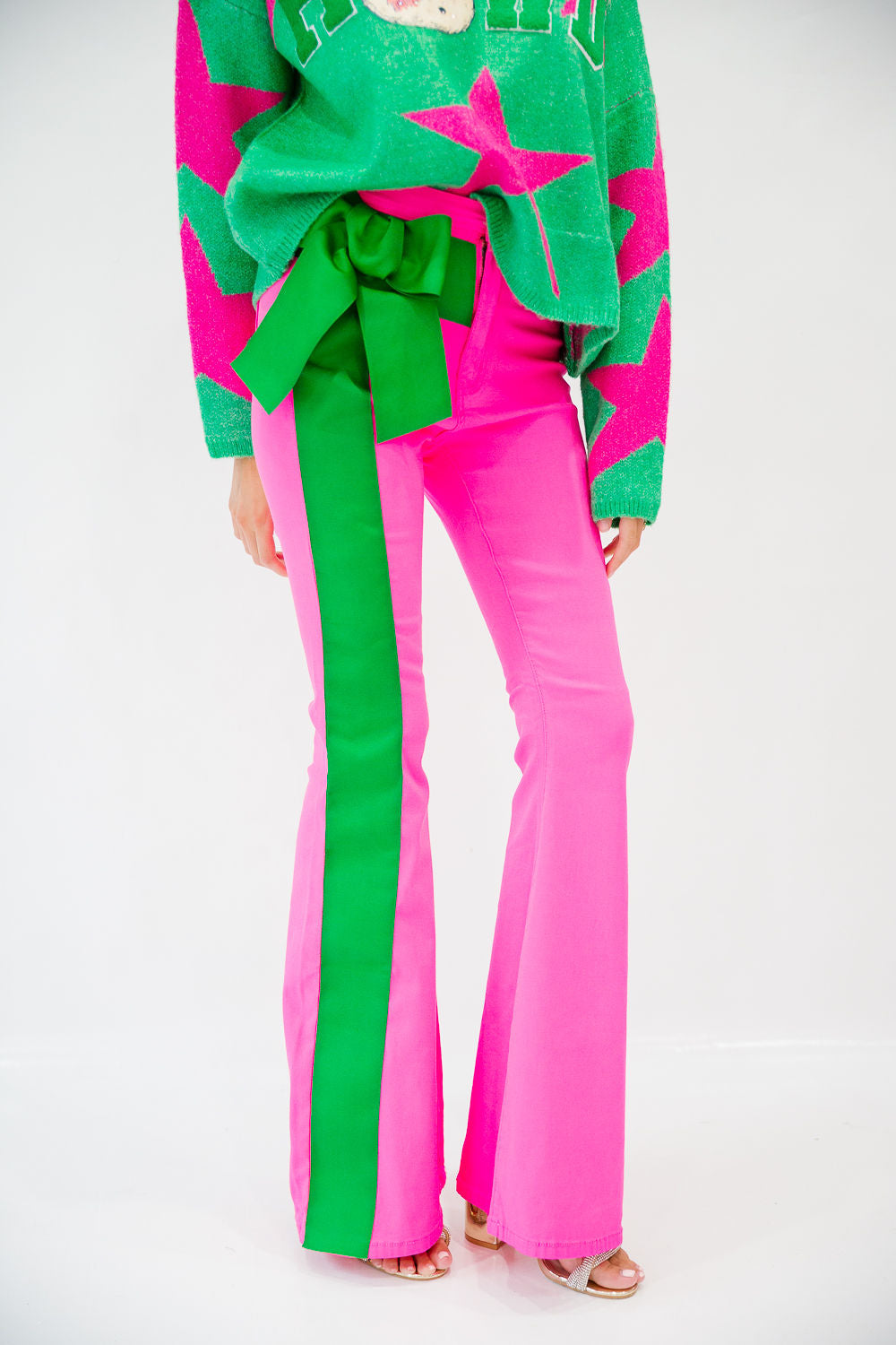 HOLIDAY CHEER PINK FLARES FLARES Judith March