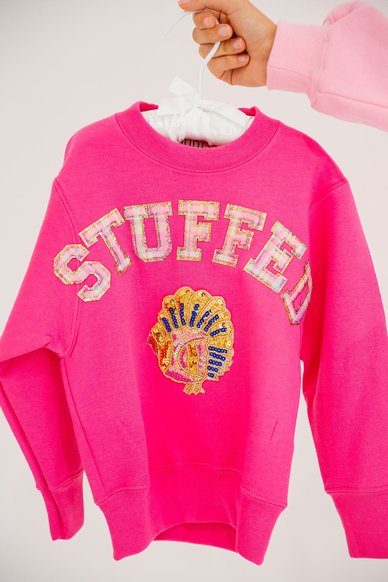 MINI KIDS STUFFED PINK PULLOVER PULLOVER Judith March