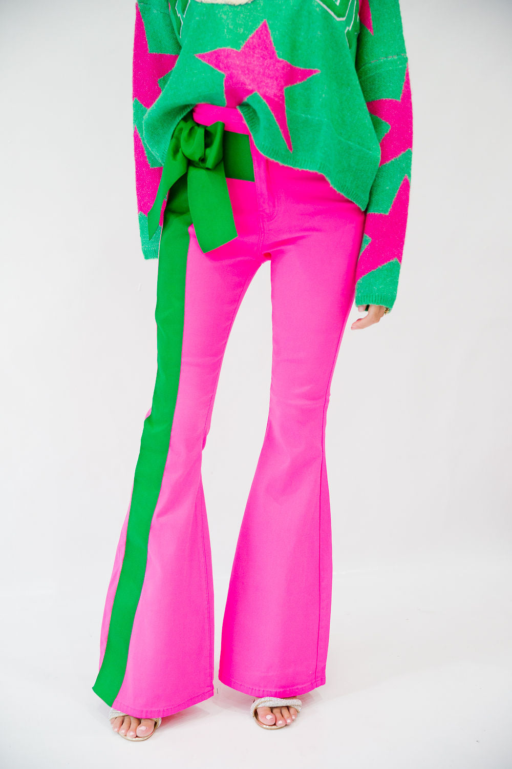 HOLIDAY CHEER PINK FLARES FLARES Judith March