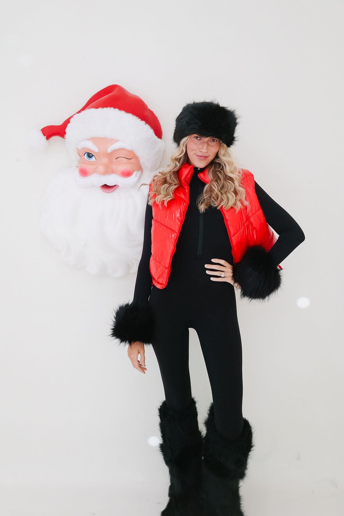 FROSTED & FABULOUS BLACK SKI BASE LAYER SKI SUIT Judith March