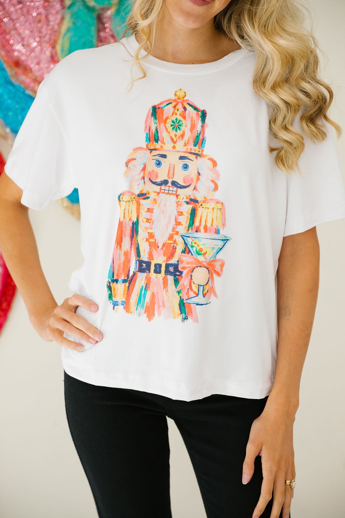 TIPSY TOY SOLIDER TEE/TANK TEE Judith March SMALL TEE