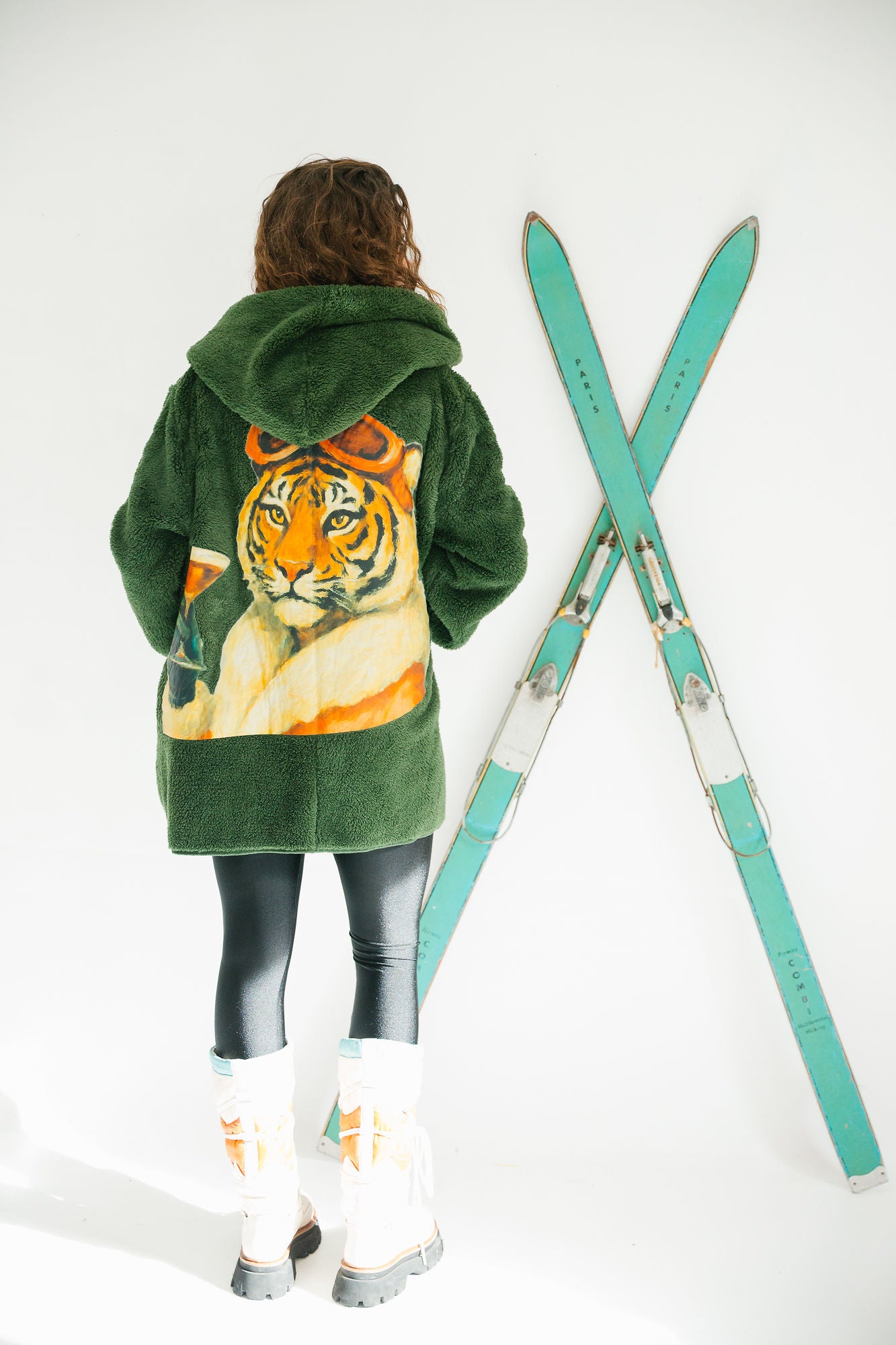 APRÈS TIGER GREEN CARDIGAN cardigan Judith March
