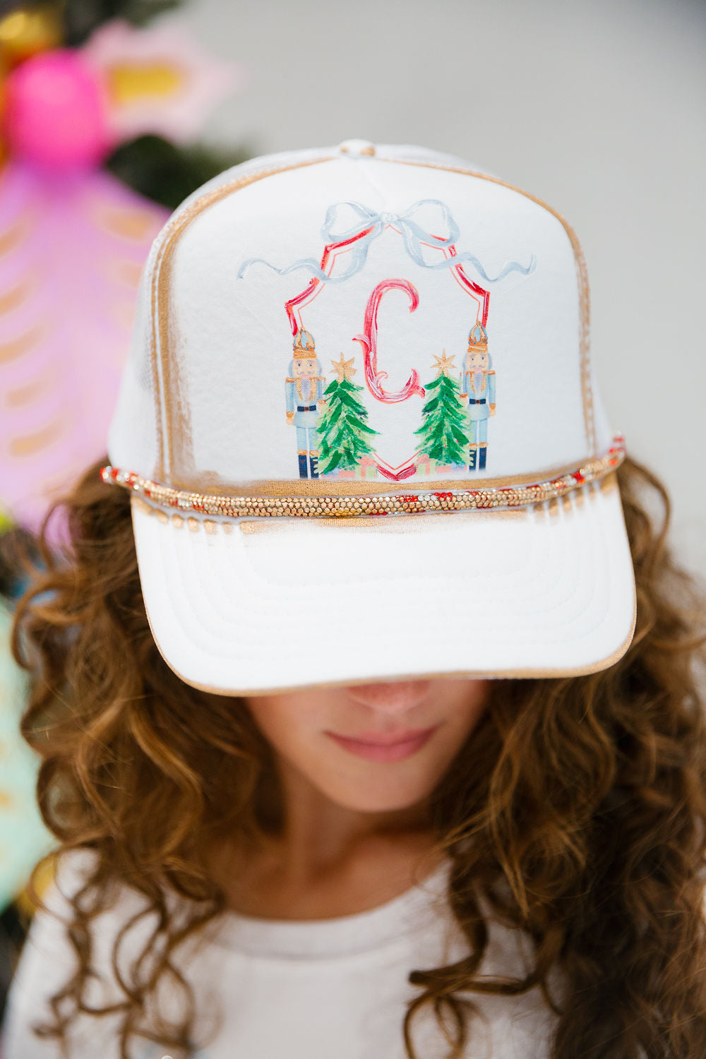 CUSTOM NUTCRACKER CHRISTMAS TRUCKER HAT TRUCKER HAT Judith March